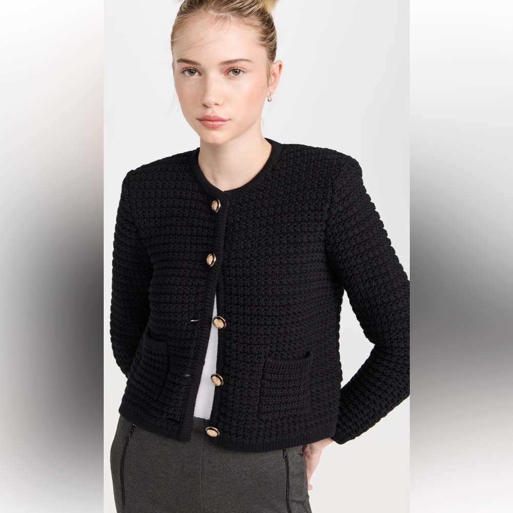 ba&sh Gaspard Cardigan in black